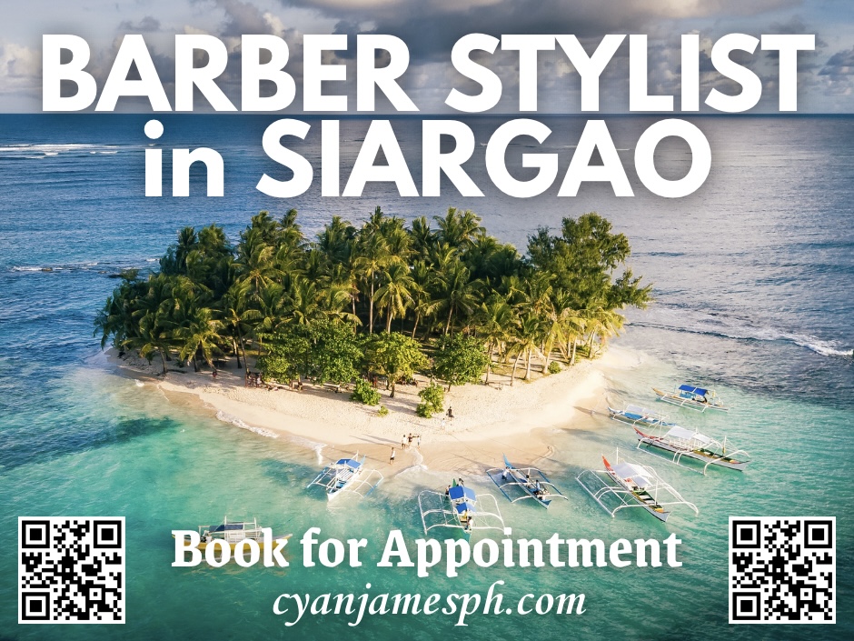 Barber Cyan is on Siargao Island